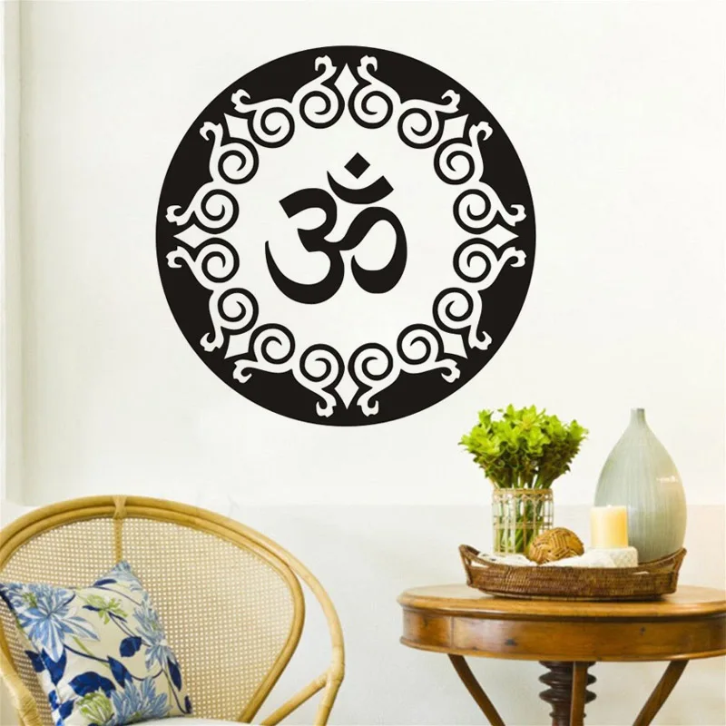 Yoga OM Sign Wall Stickers Mandala Home Decor Wall Decals Vinyl