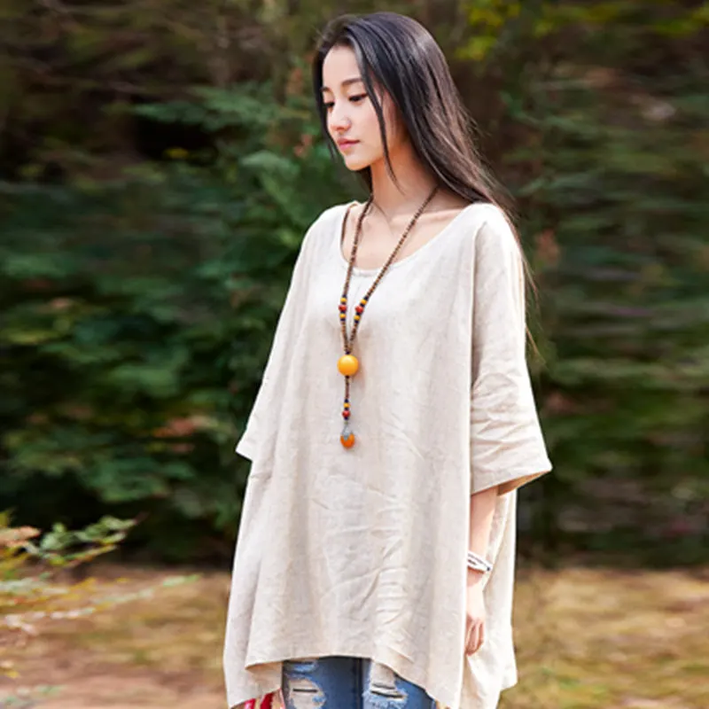 Aliexpress.com : Buy Women Blouses Half Sleeve Cotton