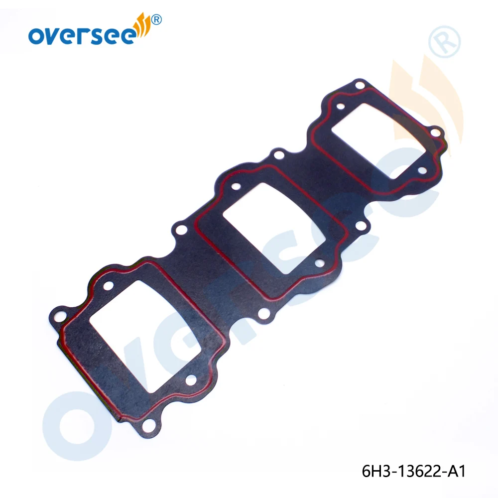 Boat Motor 6H3-13622 Gasket for Yamaha 60HP 70HP 3-Cyl Intake Manifold Outboard 6H3-13622-A1 | Автомобили и мотоциклы