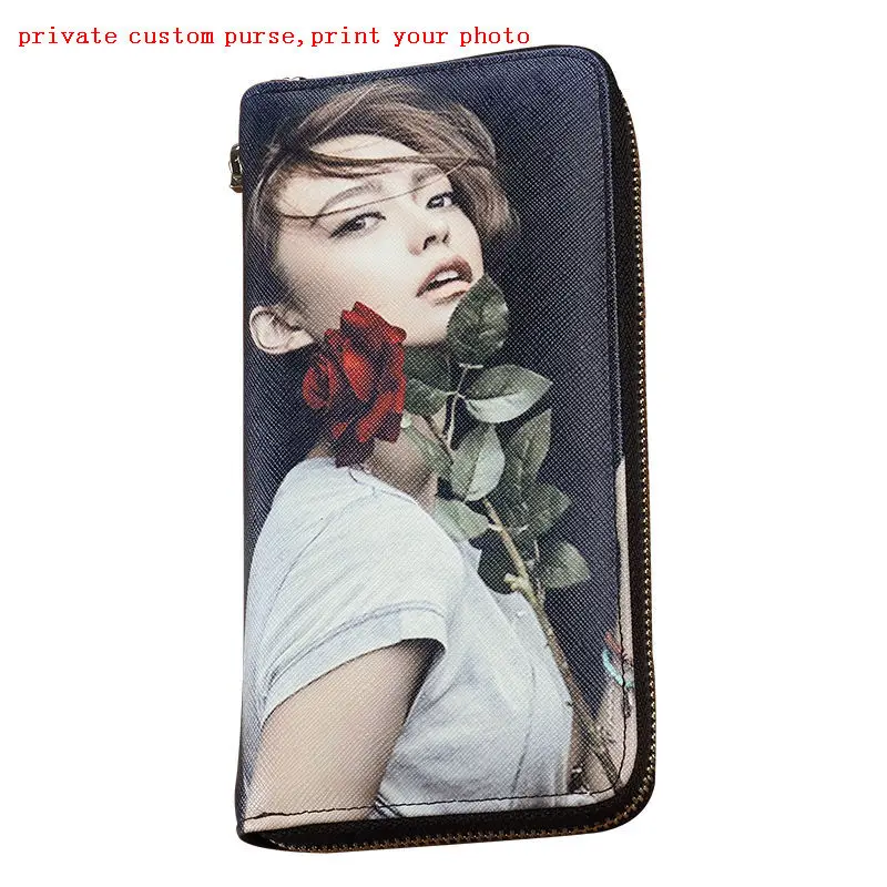 

long wallet for women wallets can print your custom design personal customized woman Clutch bag personality purse 2018 new style