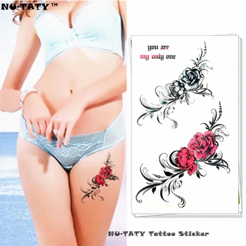 

Nu-TATY You are My Only One Temporary Tattoo Body Art Arm Flash Tattoo Stickers 17*10cm Waterproof Fake Henna Painless Tattoo