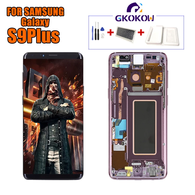 Для samsung galaxy S9Plus ЖК-дисплей сенсорный экран дигитайзер в сборе для samsung S9 Plus G965 g965f ЖК сенсорный экран дигитайзер