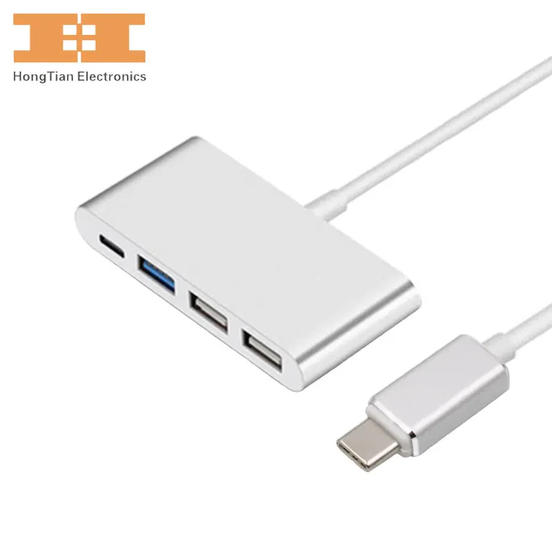 USB C HUB 4 in 1 with 3.1 Type Charging USB3.0 and 2 USB2.0 Ports c to 3 High Speed Adapter for New MacBook |