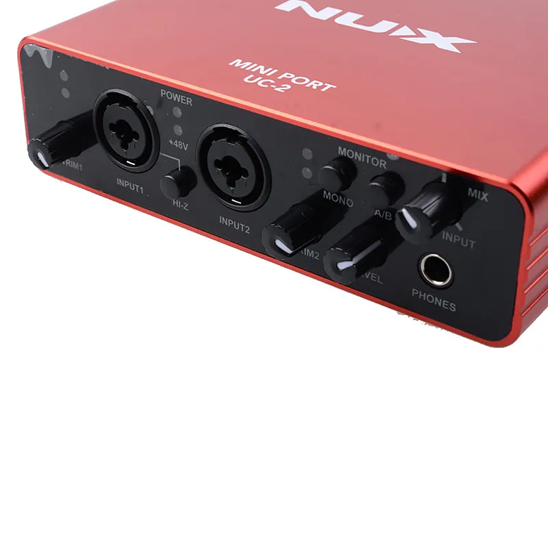 Nux UC 2 мини порт USB аудио гитарный интерфейс/бас или другие музыкальные