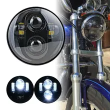 FADUIES Moto головной светильник 5,7" круглый светодиодный головной светильник s 5-3/4" Автомобильный мотоциклетный светильник для вождения фары для мотоцикла Harley
