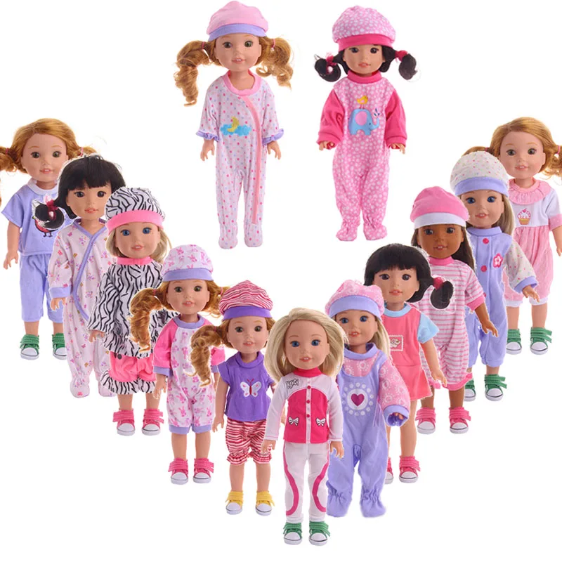 

Cute sleeping clothes, suitable fit 14.5 inch dolls, giving your child the best sleeping dolls,