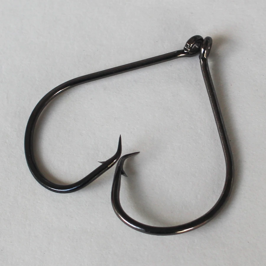 50pcs 8/0 High Carbon Stainless Steel Chemically Sharpened Octopus Circle Ocean Fishing Hooks 7385 Ocean Fish Hook