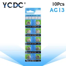 Cheap 11.11 sale 10 X AG13 LR44 CELL BATTERIES WATCH BUTTON COIN L1154 303 357 D303 BATTERY For Watch 54%off