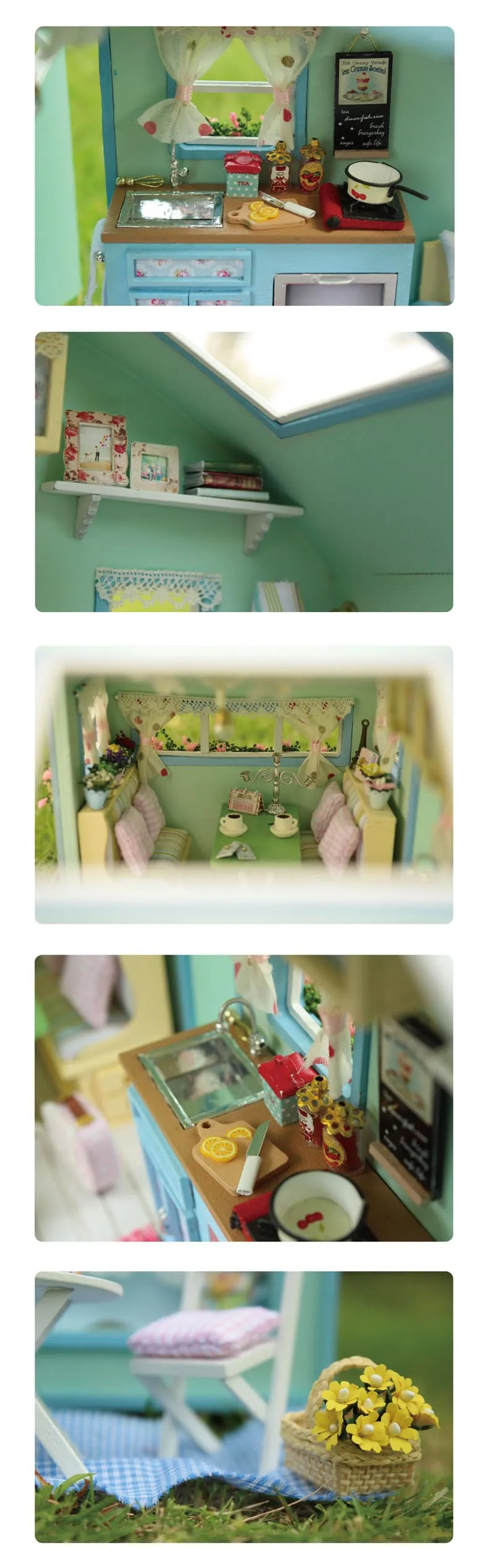 DIY деревянный кукольный дом кукольные домики миниатюрная кукольная мебель набор игрушек для детей подарок время путешествия A-016