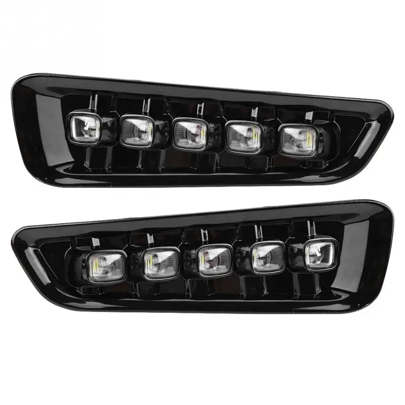 

1Pair Car LED Daytime Running Light Turn Signal Dual Model DRL for Ford F-150 Raptor 16 1718 Black Color ABS Car Accessories New