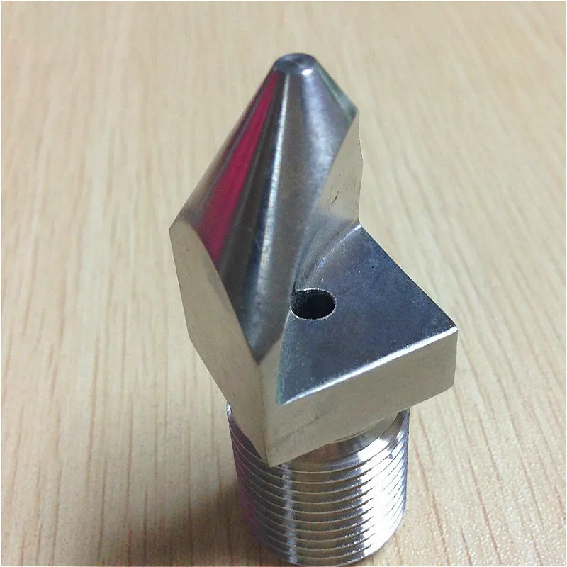 

Narrow angle flat fan nozzle Deflected flat fan spray nozzle High-impact Vee Jet nozzle 1/8" 1/4" 3/8" 1/2" 3/4" 1" SUS304