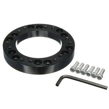 

Black Steel Ring Wheel Hub Adapter Spacer Kit For NARDI for PERSONAL