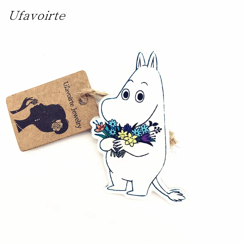 

Ufavoirte Hippopotamus, giraffe, ginny bear, rooster Brooches Pins Denim Jacket Pin Badge Cartoon Fashion Jewelry Gift
