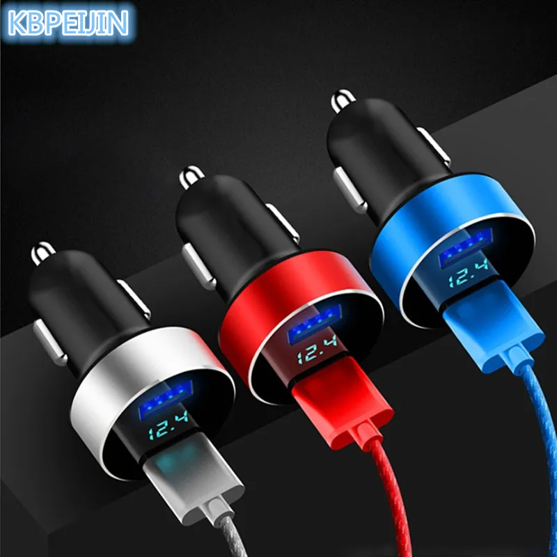 

Dual USB Charger with LED Screen Smart Auto Car Adapter for Volvo xc60 s60 s80 s40 v60 v40 xc90 v70 xc70 v50 accessories