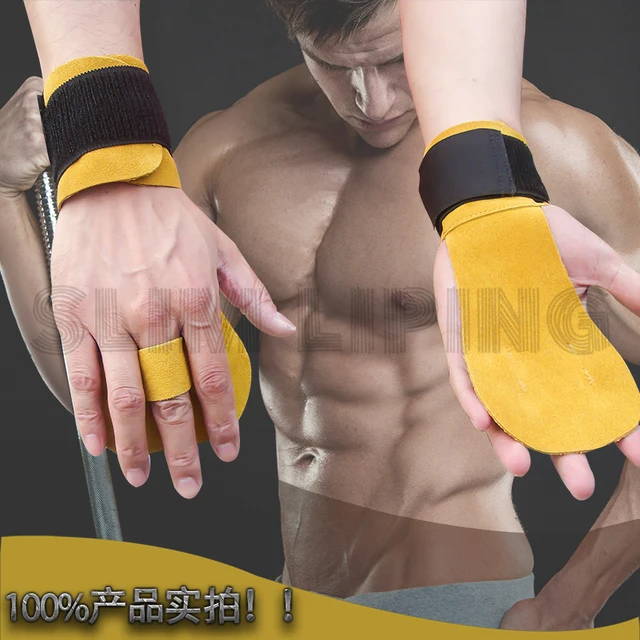 leather Wrist Wraps / wrist support / wrist Crossfit WODs/ Pull Ups