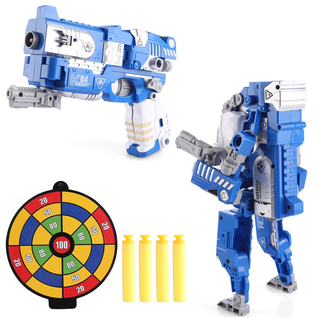

NFSTRIKE KaiLi Alloy Soft Air Blaster Educational Toy for Kids Blue Deformation Robot Early Learning Educational Science 2018