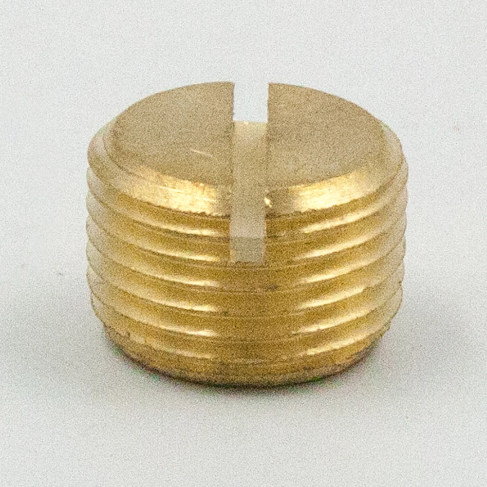 Brass Pipe Fitting 3//8 NPT Male 5pcs Slotted Pipe Plug