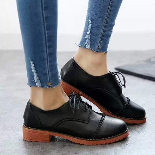 womens chunky oxfords