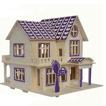 Дети Любимый деревянный пазл собранная модель 3d трехмерное здание унисекс строительство специальное предложение