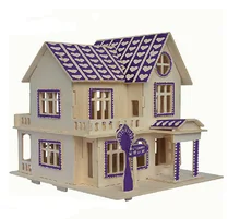 

Kids Favorite Wooden Puzzle Assembled Model 3d Three-dimensional Building Unisex Construction Special Offer 2021