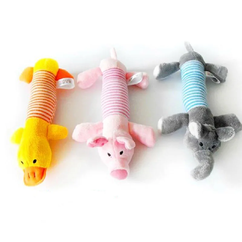 1pc Animal Chewing Toys Dog Cat Voicing Dolls Fabric Durability Pet Dog Accessories High Quality