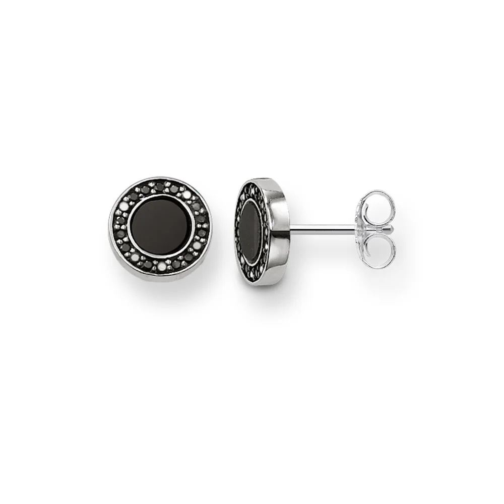 Round-Black-Small-Stud-Earrings-Thomas-Style-Fashion-Good-Jewerly-For-Women-Men-2018-Ts-Gift