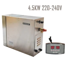 4.5KW220-240 В 50 Гц нержавеющая сталь, коммерческий/бытовой генератор паровой ванны для домашнего спа