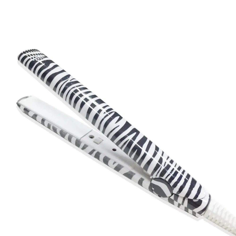 

On Sale 17CM Mini Hair Straightening Irons Titanium Ceramic Flat Electronic Heating Plate Straight Curling Rollers Freeshipping