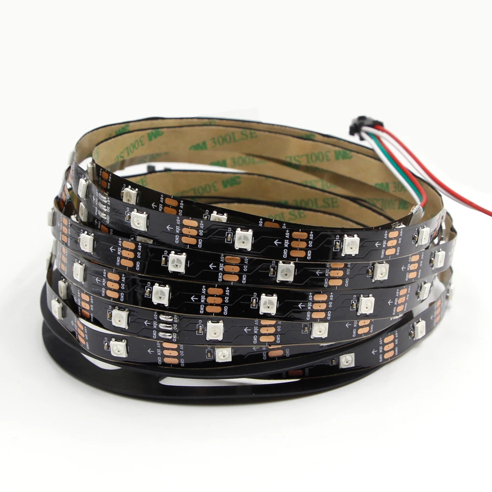 WS2812B умный светодиодный светильник 5 в IC WS2812 черный/белый PCB Индивидуально