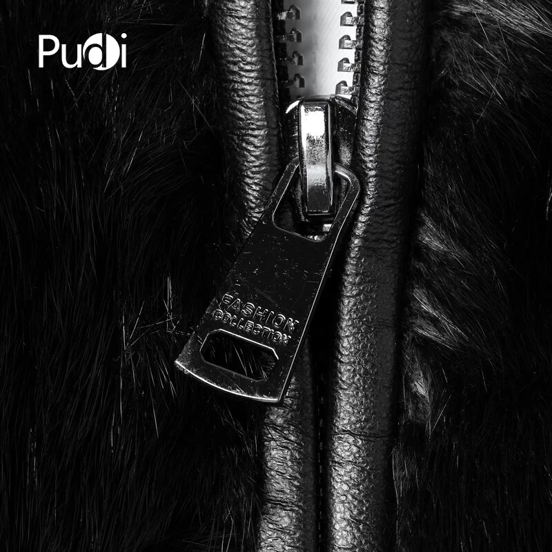 PUDI MT852 2018 Для мужчин новая мода натуральный мех норка меховая жилетка куртка для