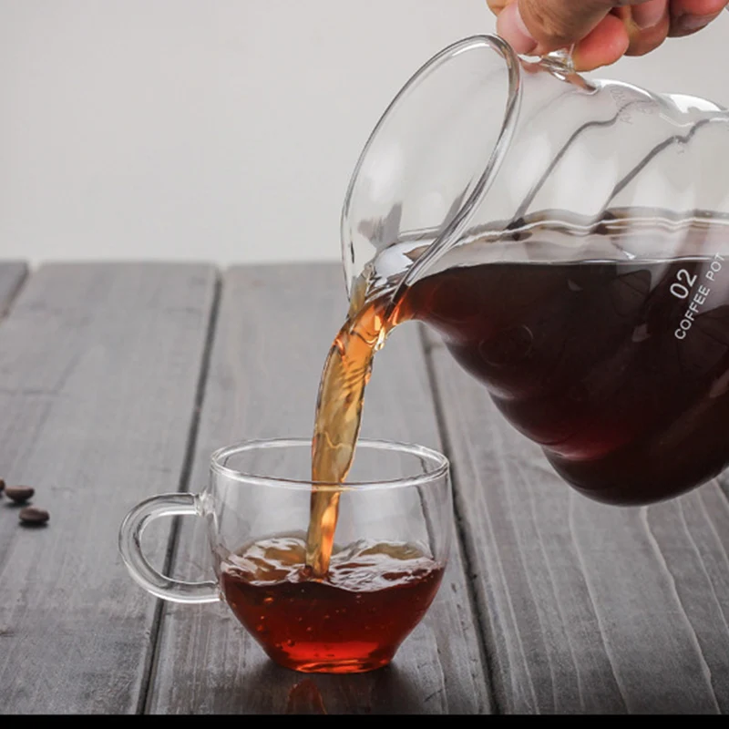 chaleira de café em formato de bule de vidro resistente ao calor bule de utensílios de café