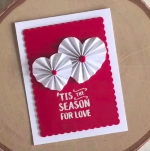 

Heart cutting die for Scrapbooking Transparent Silicone Rubber DIY Photo Album Decor