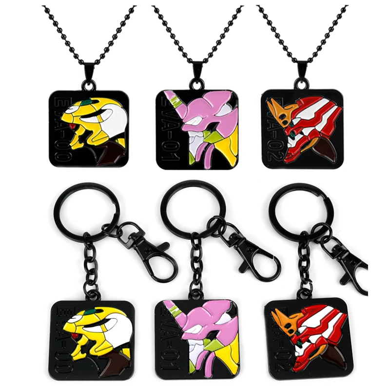 Neon Genesis Evangelion Ожерелье Подвески для собак робот EVA-00 EVA-01 EVA-02 колье Cospaly ожерелье Шарм аксессуары для мужчин