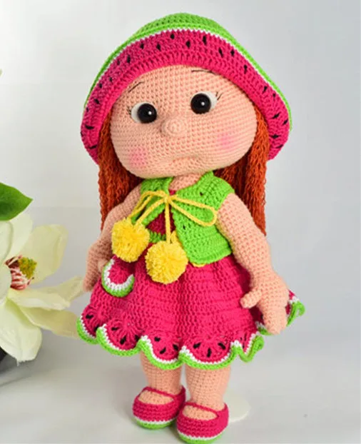 

crochet toys amigurumi doll girl number WS0026
