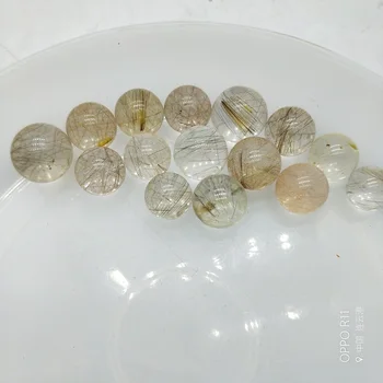 

Crystal Ball Natural Tourmaline Gold Rutilated Quartz Crystal Sphere Hairstone Orb Mineral Aphrizite Schorlite Craft Gifts Decor