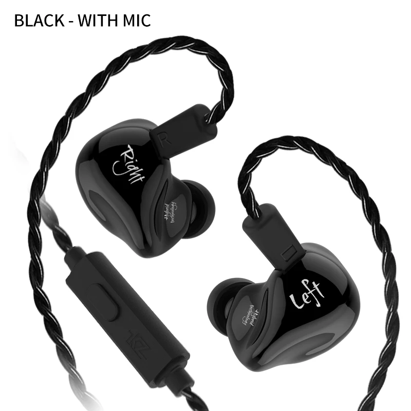 

KZ ZS4 BA Balance Armature Unit In-Ear Earphone Subwoofer Stereo Sport Headset Noise Cancelling Detachable Bluetooth Cable