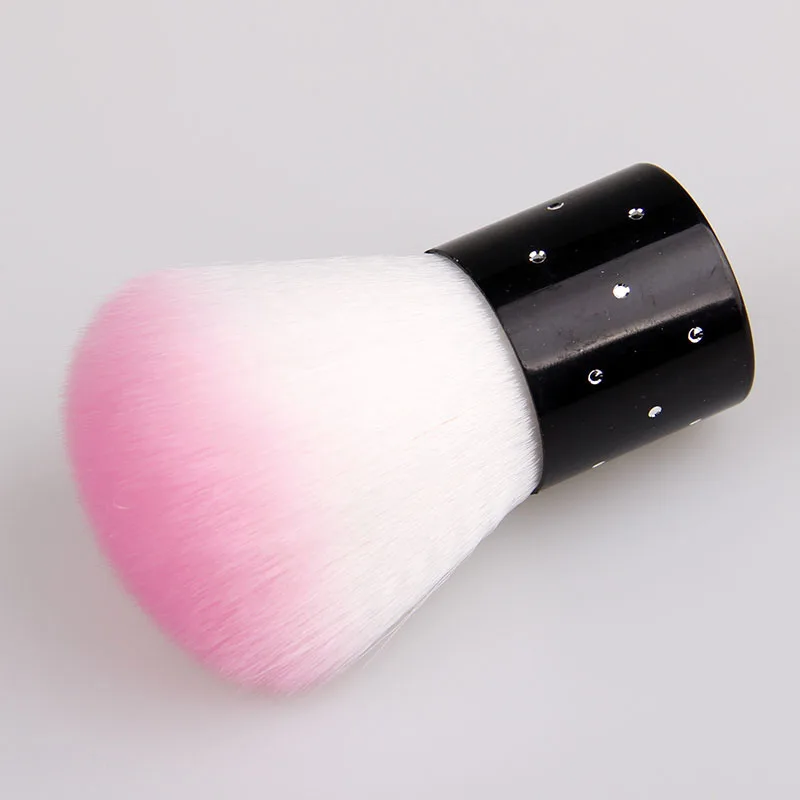 1Pc 6.5*2.6CM Pink Mini Nail Art Powder Dust Clean Brush Make Up Brush