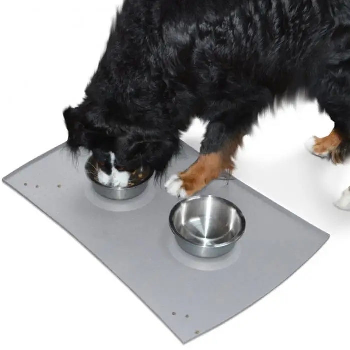 Домашнее животное силиконовый коврик анти-скольжения Водонепроницаемый 40x60 см дуги Еда чаша коврики для собаки кошки могут CSV