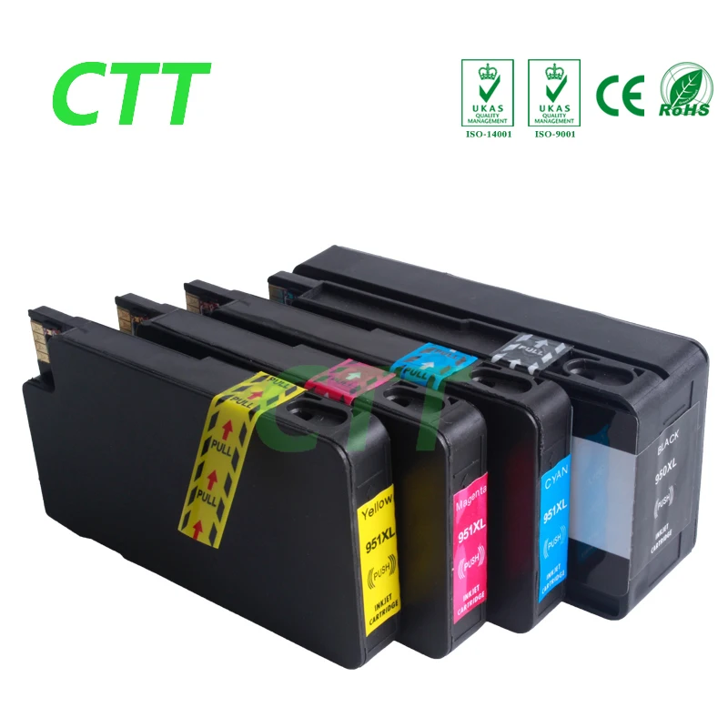 4 pcs Compatible for hp950 951 950XL 951XL Ink cartridge for hp 8610