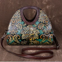 Женские винтажные сумки на плечо из натуральной кожи от известного бренда, дизайнерские сумки-мессенджеры с тиснением, женские сумки через плечо с верхней ручкой, сумка-хобо