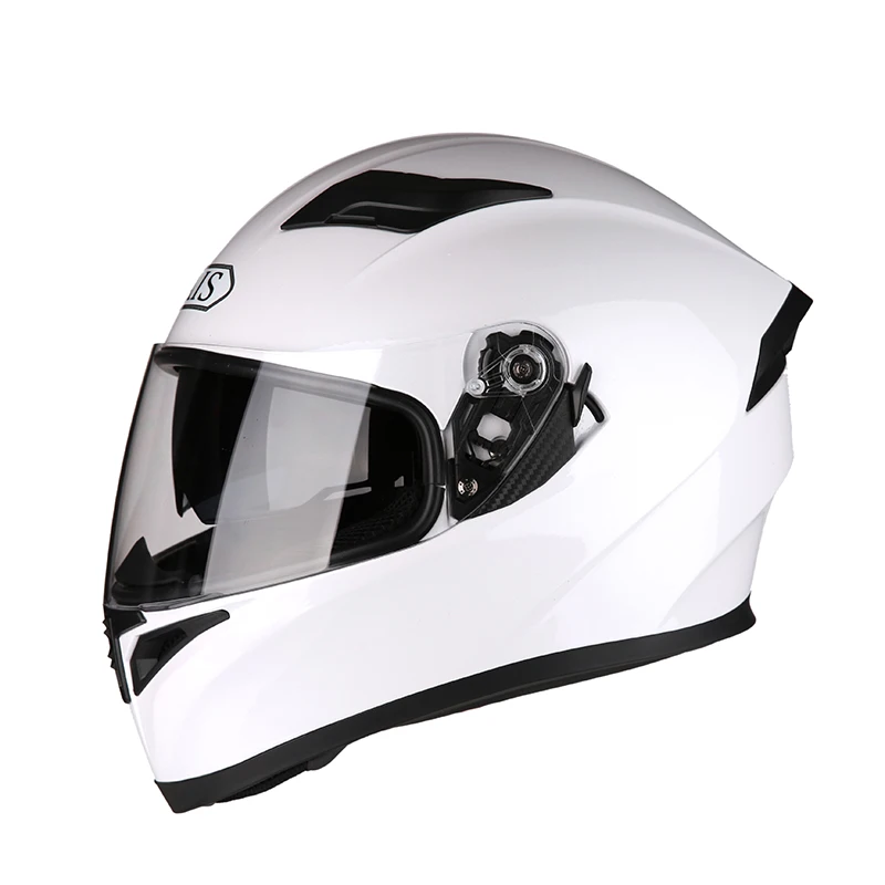 Мотоциклетный шлем, шлем для мотокросса, Внутренний солнцезащитный козырек с двойными линзами, модульный мотоциклетный Женский шлем с полным лицом для мотоцикла - Цвет: R1-607-B1