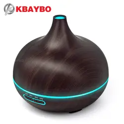 300ml Air Humidifier Essential Oil Diffuser Aroma Lamp Aromatherapy Electric Aroma Diffuser Mist Maker for Home-Wood