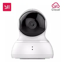 YI Dome Camera 720P Night Vision Pan/Tilt/Zoom Wireless IP Surveillance System Home Security EU Edition Cloud Service Available