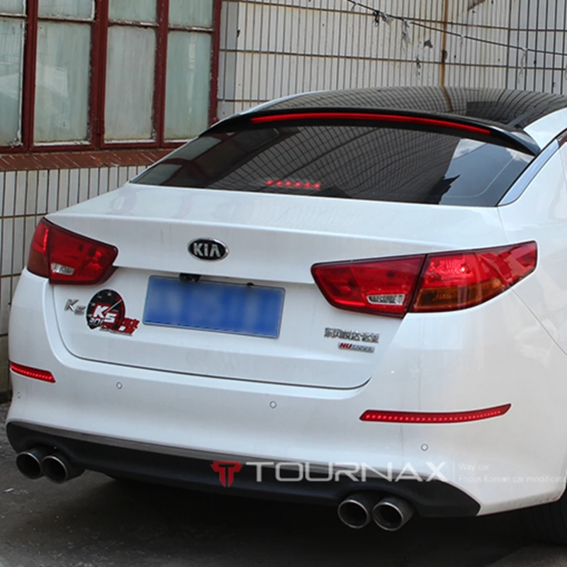 Задний черный спойлер для kia K5 optima 2011 2015 с дополнительным тормозным