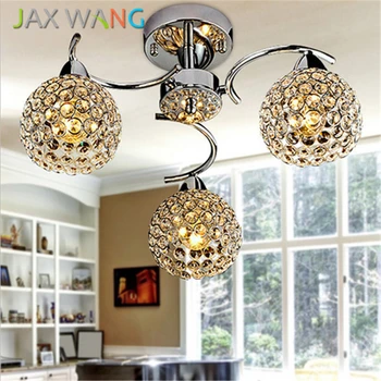 

Nordic Crystal Globe Pendant Lamp Gold/Silver Adjustable Pendant Light Living Room Bar Restaurant Lighting Fixtures Decoration