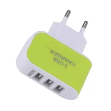 3 USB настенное зарядное устройство адаптер ЕС стандартный штекер зарядное устройство адаптер двойное зарядное устройство для iPhone 5 5S 6 6 S huawei Xiaomi samsung
