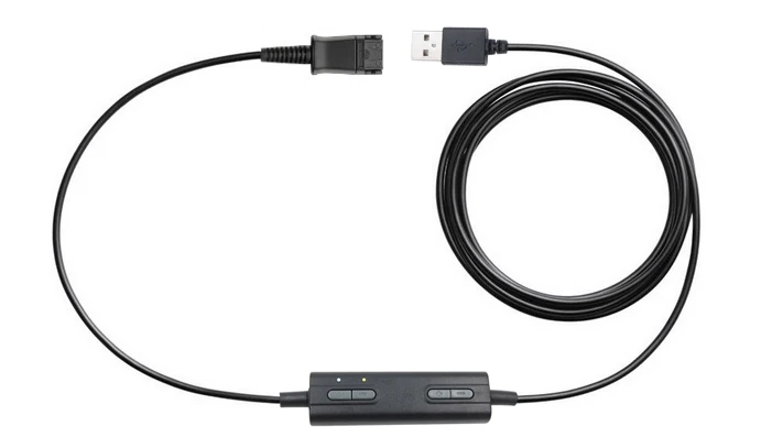 QD к USB адаптер Heaset QD разъем как PLT гарнитура к USB адаптер с отключением звука и регулятором громкости