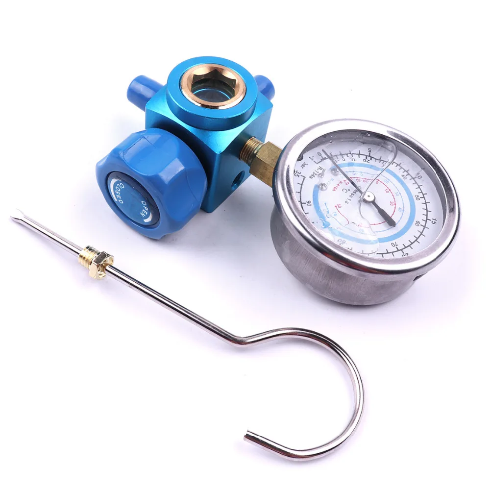 HOLYOVER 1 шт. красный синий 1/4 Thread R410A R134A R22 H/L манометр для кондиционера коллектора
