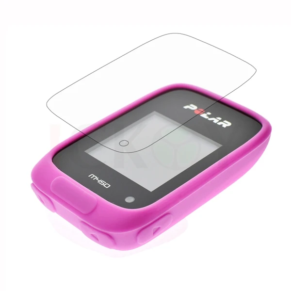 Durable Rubber Protective Skin Case with Screen Shield Film for GPS Cycling Computers