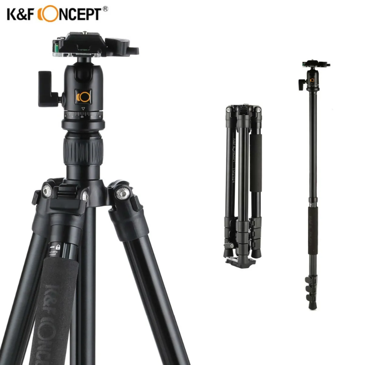 K&F CONCEPT Newest TM2524 Professional Aluminum Travel Photo Video